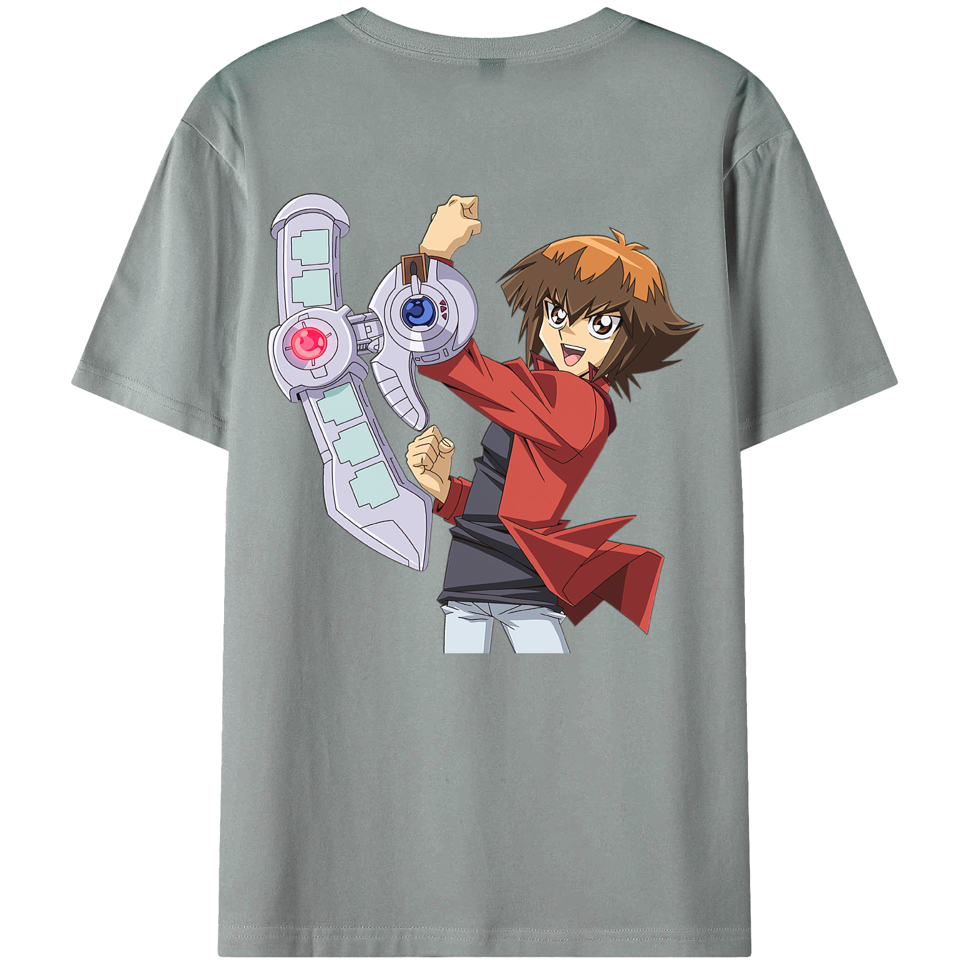（画像用） 遊☆戯☆王 Yu-Gi-Oh! 綿100％ メンズ半袖Tシャツ（バックプリント） 通気性